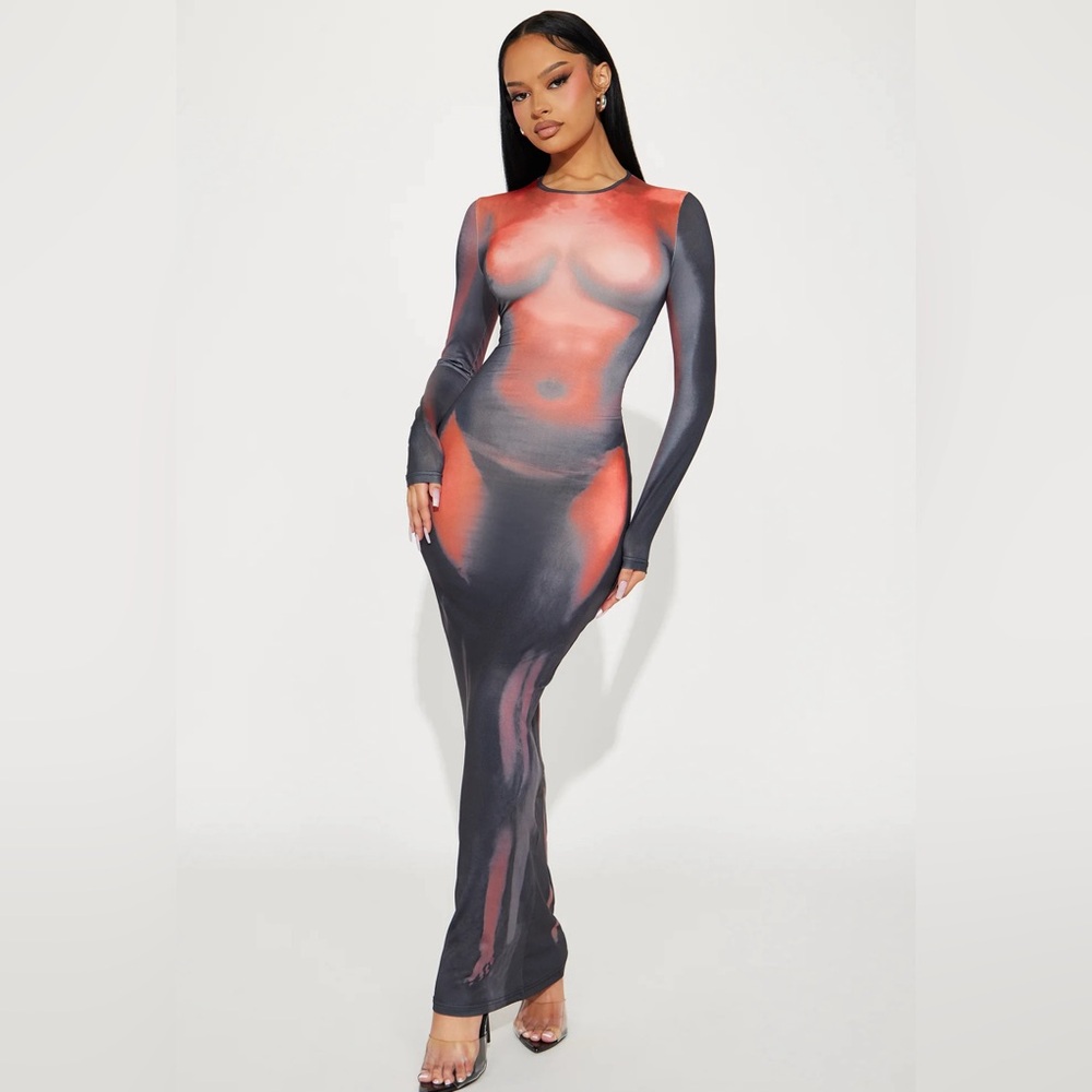 NWT mesh bodycon dress 1X